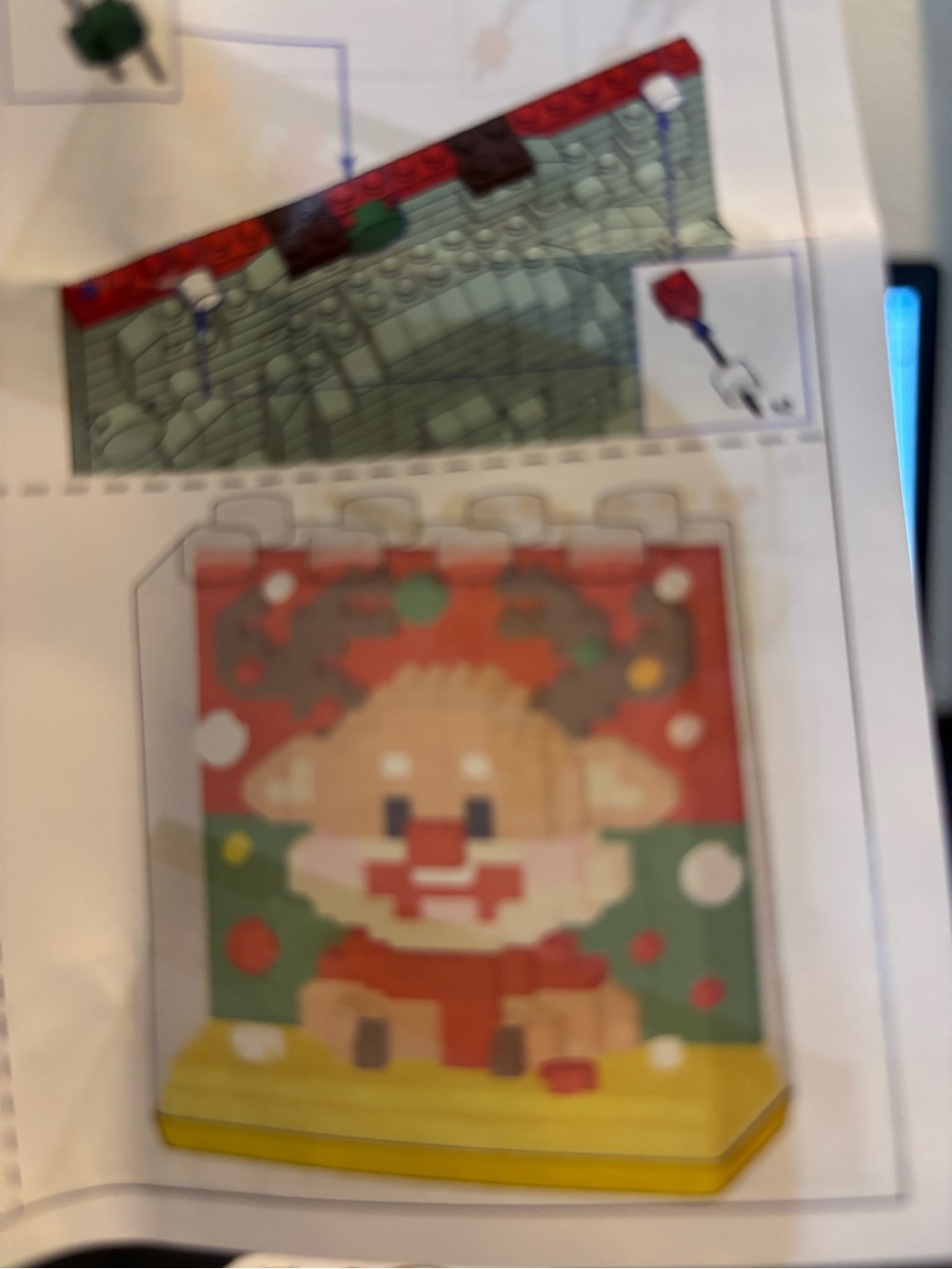 Mini block set reindeer pic